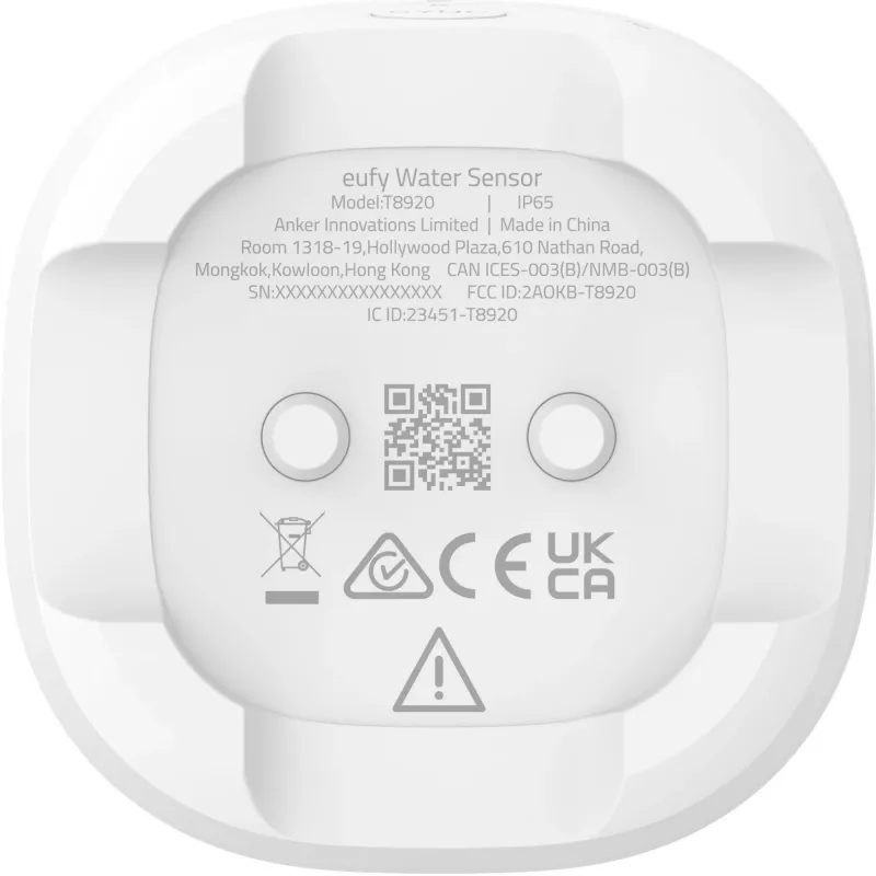 Sensor de água e gelo Eufy T89203D1, branco