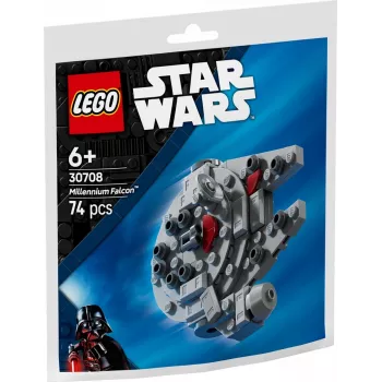 LEGO brinquedo de construção 30708 Star Wars Millennium Falcon mini-modelo Polybag, pequeno conjunto de coleção