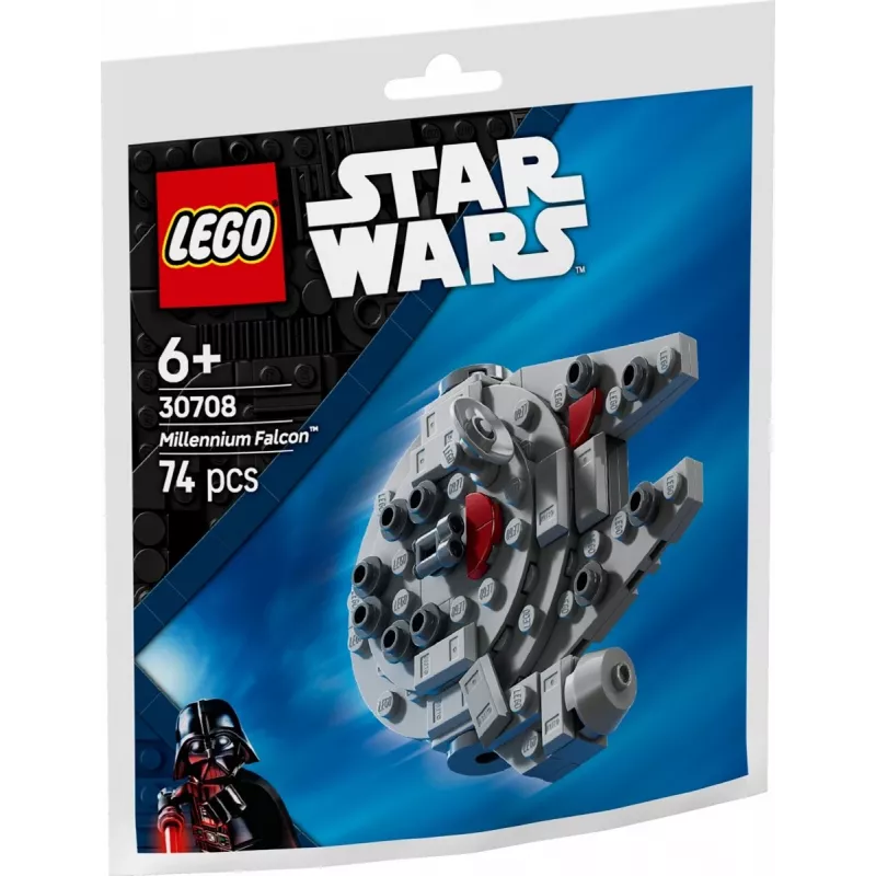 LEGO brinquedo de construção 30708 Star Wars Millennium Falcon mini-modelo Polybag, pequeno conjunto de coleção