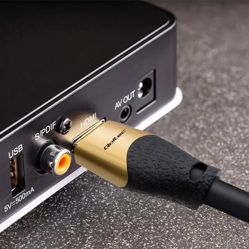 Qoltec 50357 cabo HDMI 5 m HDMI tipo A (Standard) preto