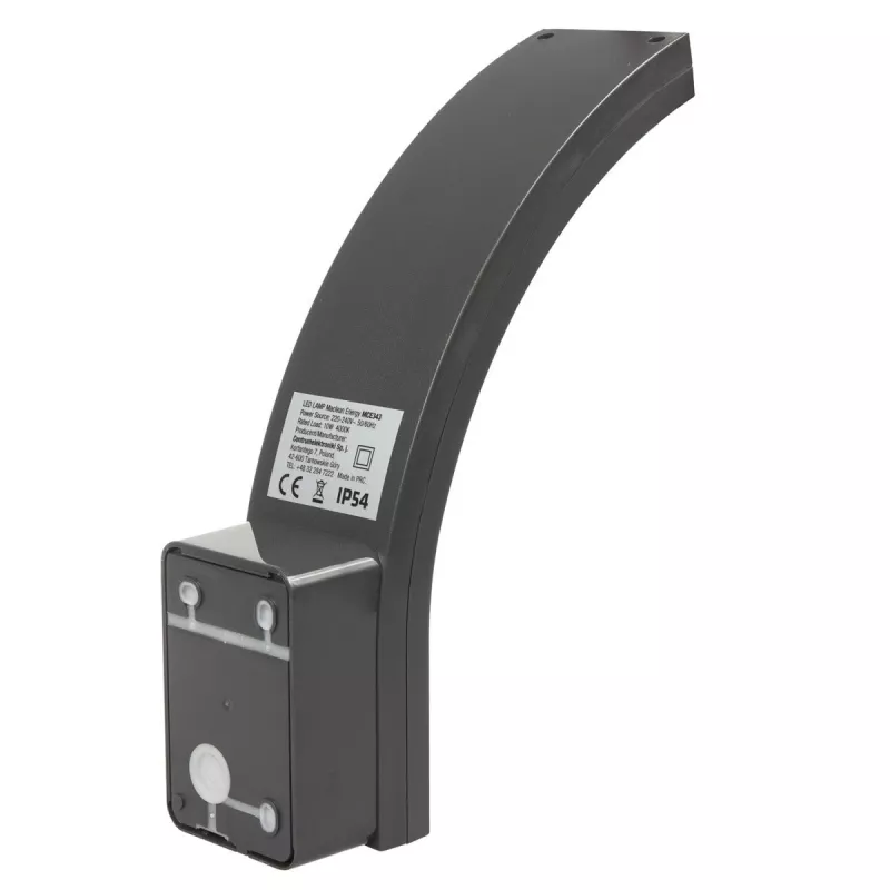 Aplique LED exterior MACLEAN MCE343 GR – 10 W, iluminação de fachada, cinzento