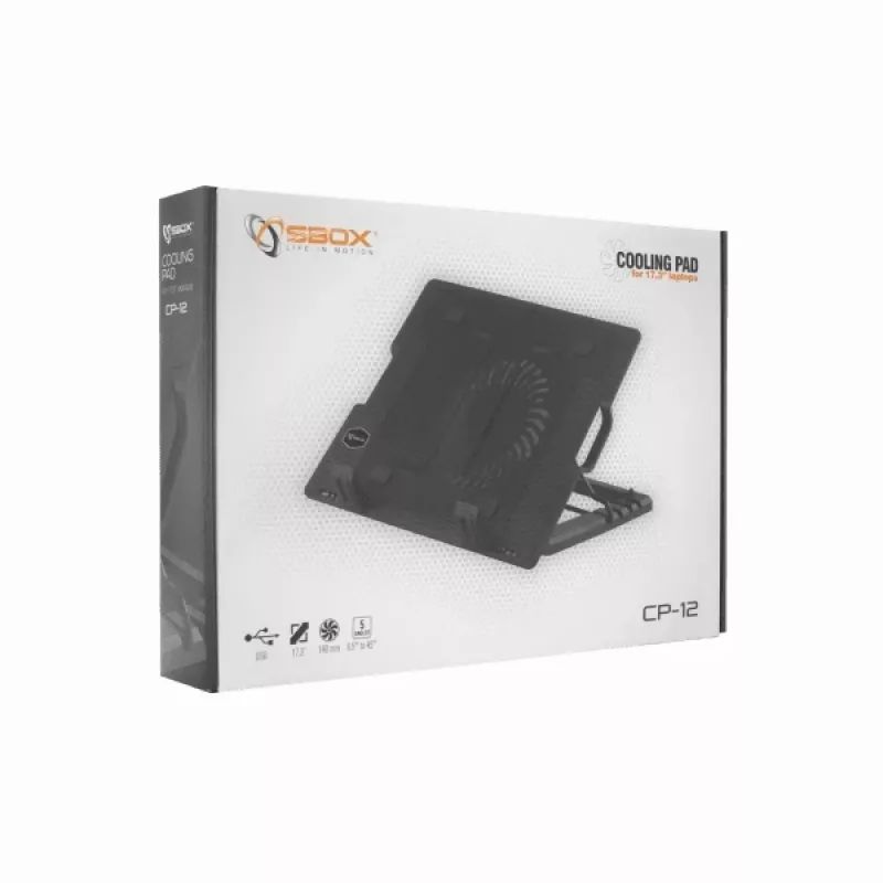 Base de arrefecimento para portátil Sbox CP-12 para 17,3 polegadas
