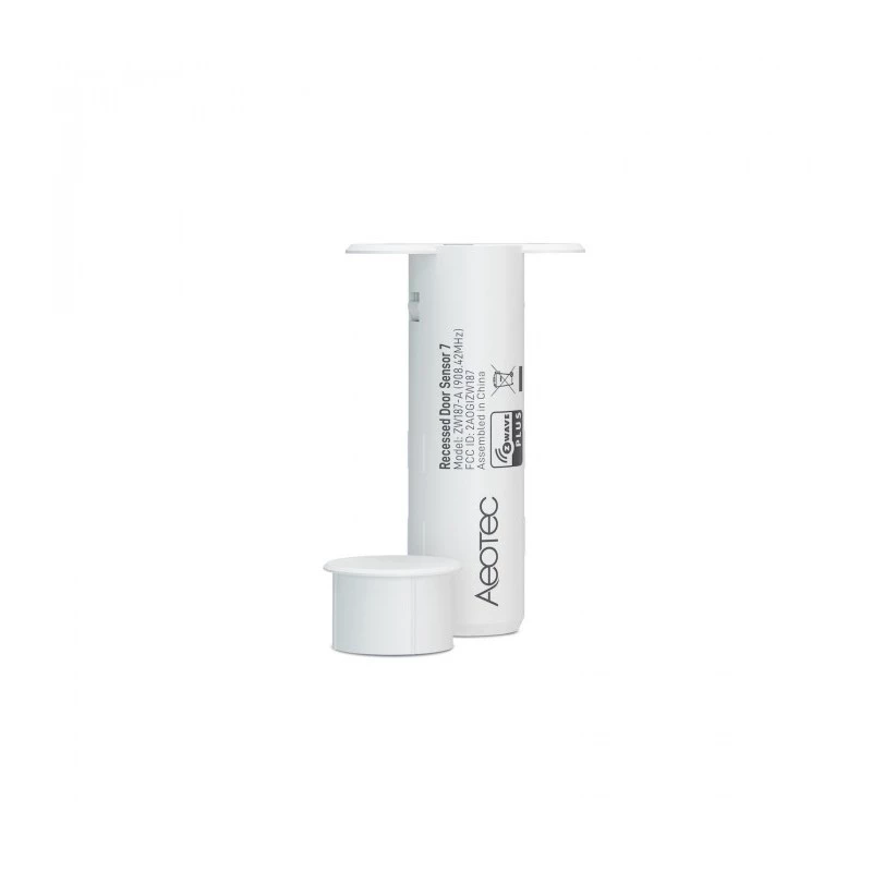 Sensor de porta encastrado AEOTEC Recessed Door Sensor 7 Z-Wave Plus V2 branco — sensor de contacto encastrável para portas/aros