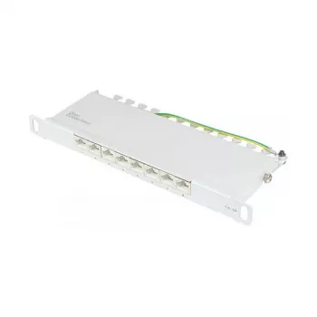 Good Connections Patchpanel 10Cat. 6A 8-P. 0,5HE cinzento-claro