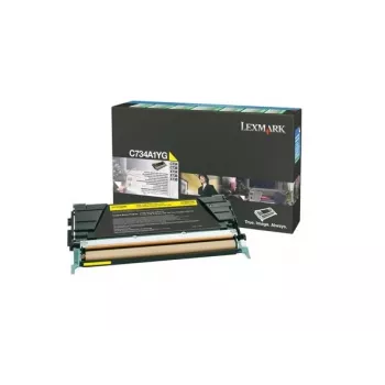 Lexmark - tinteiro - 1 x amarelo - 6000 páginas - LRP / LCCP (C734A1YG)
