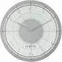 Relógio de parede NeXtime 8125 Fancy Round, Ø43 cm, branco/prateado