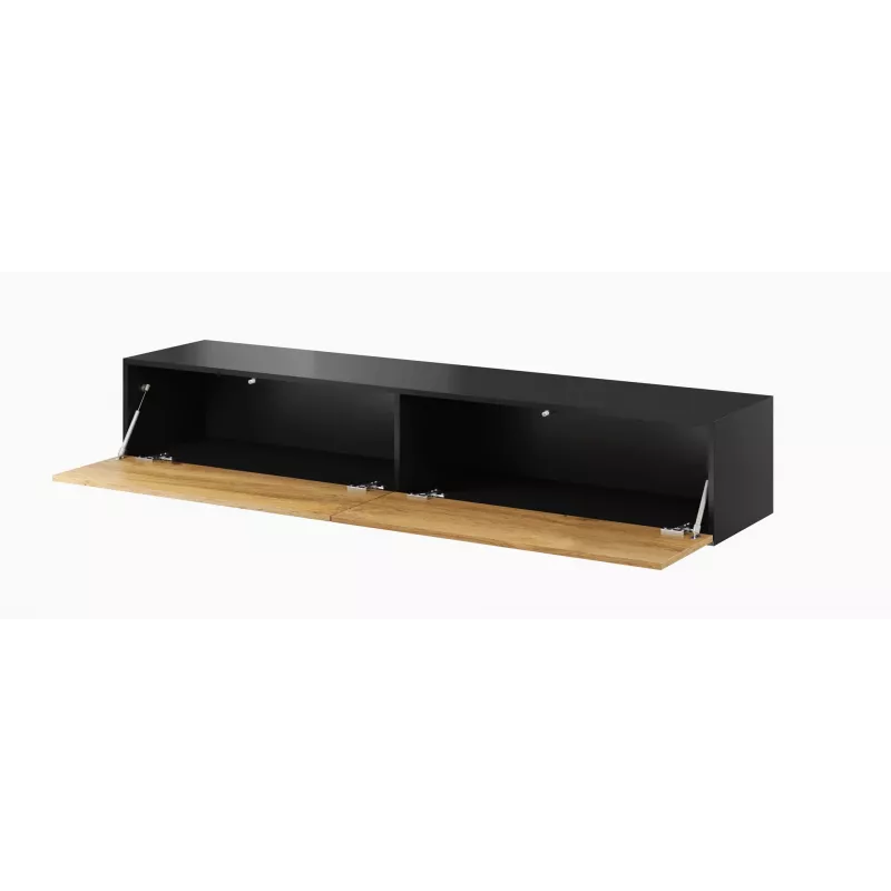 Conjunto de armários de sala Cama VIGO 23 preto/carvalho wotan
