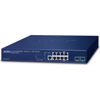 Switch gerido PLANET L3 MGS-6320-8T2X 4 portas Gigabit Ethernet 1U