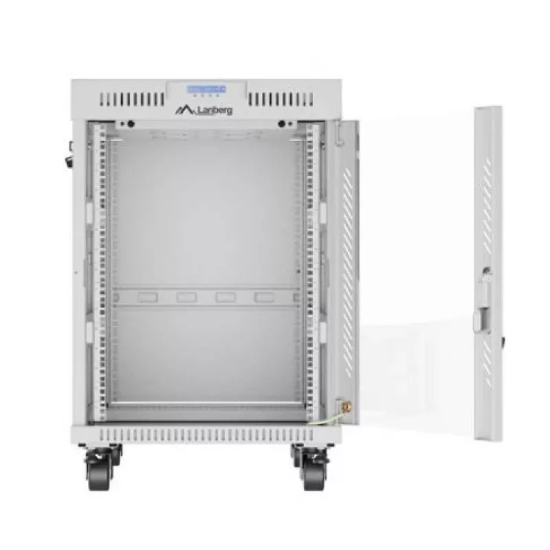 Armário rack independente LANBERG FF01-6815-12SL 15U, 600×800×922 mm, 1200 kg, IP20, cinzento