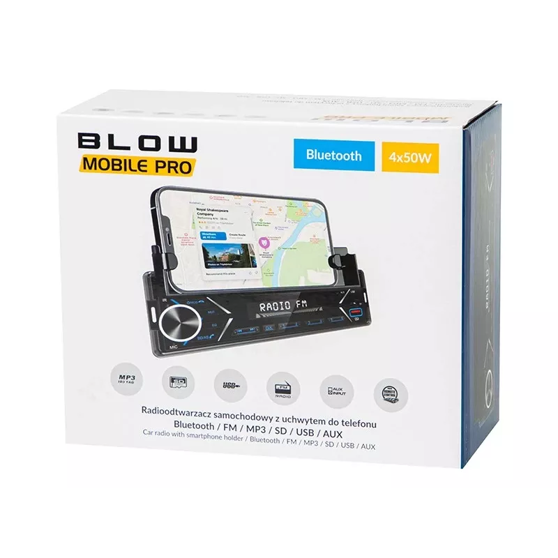 Rádio BLOW MOBILE PRO 1DIN Holder SMART