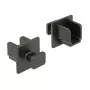 Tampa de proteção para tomada DELOCK 64010, polipropileno, preto, 12,2×15,2×12 mm, pack de 10