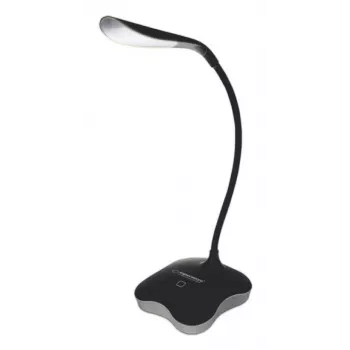 Candeeiro de secretária ESPERANZA ELD105K MIMOSA — candeeiro de secretária LED com luz noturna, preto
