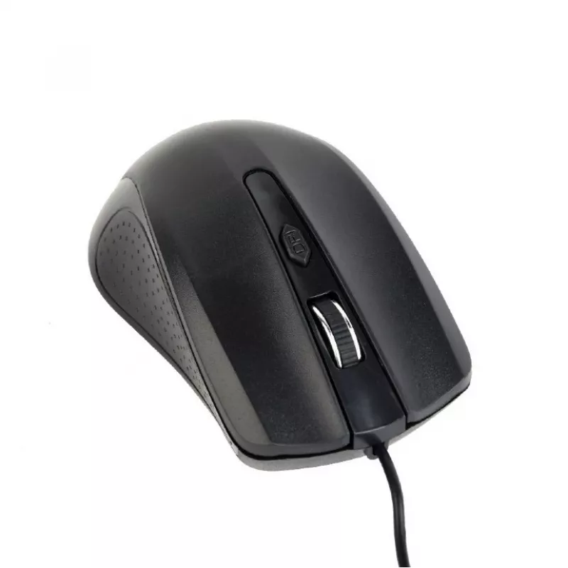 Rato ótico preto USB cabo de 1,8 m