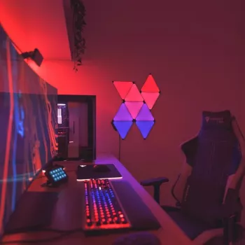 Iluminação inteligente Nanoleaf NL48-1101TW-10PK painel inteligente Wi-Fi