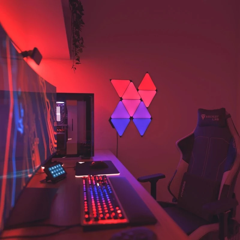 Iluminação inteligente Nanoleaf NL48-1101TW-10PK painel inteligente Wi-Fi
