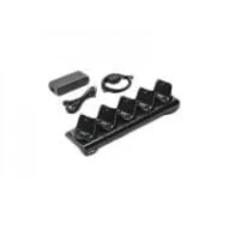 Carregador de bateria Zebra CRD-MPM-5SCHGEU1-01, corrente de rede, interior, preto, inclui cabo DC