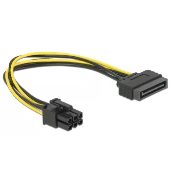Cabo de alimentação Delock 82924 SATA 15 pinos para 6 pinos PCI Express
