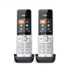 Telefone analógico/DECT Gigaset COMFORT 500HX duo com identificação de chamadas preto, prateado