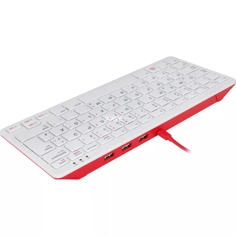 Teclado USB com fio Raspberry PI teclado DE RB-TASTA01W — ligação USB, layout alemão