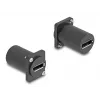 Módulo tipo D DeLOCK DisplayPort conector fêmea para conector fêmea 4K preto
