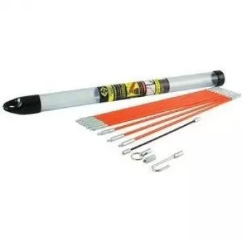 C.K T5411 conjunto de varetas passa-cabos, 10 varetas de 33 cm (3,3 m no total), com gancho para cabos