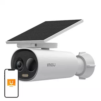 Câmara de vigilância IP IMOU Cell 3C All-in-One – 3 MP (2304×1296), 2,8 mm, Wi‑Fi, PIR, IP66, bateria 5000 mAh, ângulo de visão 121°