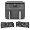 Fritadeira de ar Ninja DZ300EU Dual Zone, 7,6 l (2 x 3,8 l), 2400 W, 240 °C, cinzenta