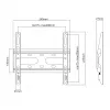 Suporte de montagem SBOX PLB-2522F-2 para cargas 23–43/45 kg, placa 200×200 mm