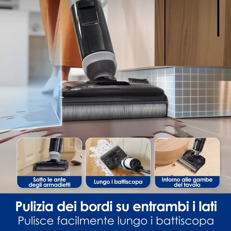 Limpador de pavimentos sem fios Tineco Floor One i5 Stretch Plus – esfregona a húmido e a seco mais leve em formato vertical