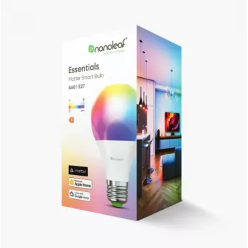 Essentials Smart A60 lâmpada E27 Matter 9W 806Lm RGBCW 2700-6500K | E27 | 8,5 W | RGBCW | Bluetooth, Thread