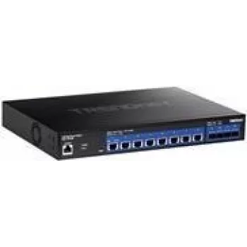 TRENDnet TEG 7124WS - Comutador - Smart - 8 x 10GBase-T + 4 x 10 Gigabit SFP+