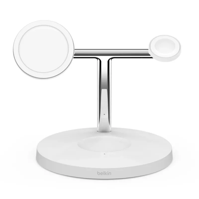 Belkin WIZ017vfWH Auscultadores Carregamento rápido sem fios Interior AC branco