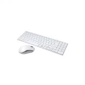Conjunto combo Logilink com Autolink - conjunto teclado-rato - sem fios - 2,4 GHz - alemão - branco (ID0109)