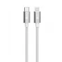 Cabo TB USB-C - Lightning entrançado 1m, Prateado