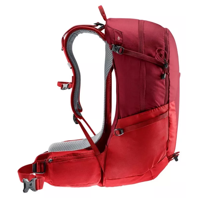 Mochila de caminhada Deuter Futura 27 mulher vermelha