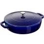 Panela de barro Staub Chistera 28 cm ferro fundido azul-escuro