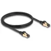 Cabo de rede DeLOCK RJ45 Cat.6A ficha-ficha S/FTP 1m preto