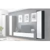 Armário fechado Cama VIGO '180' 180/40/30 carvalho Sonoma/branco brilhante
