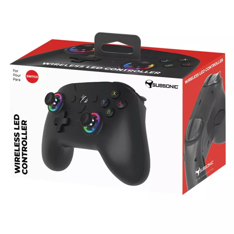 Comando LED sem fios Subsonic preto para Switch
