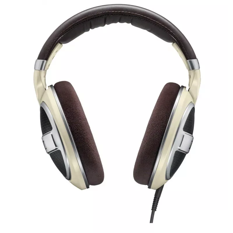 Auscultadores Sennheiser HD 599 — com fios, circumaurais, 50 Ω, 12–38500 Hz, cabo de 1,2 m, marfim