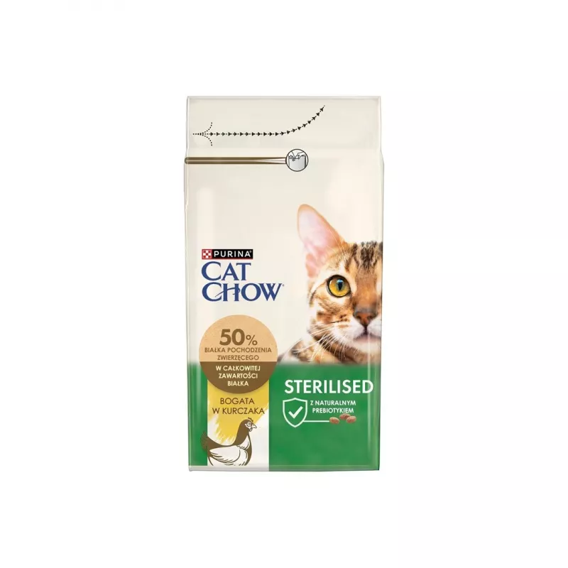 Purina CAT CHOW STERILISED comida seca para gatos 1,5 kg Adult Frango