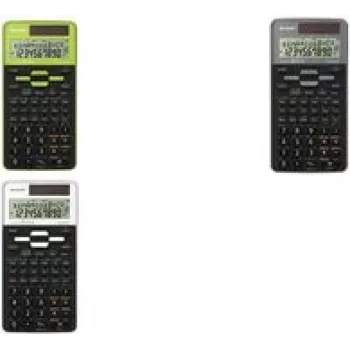 Calculadora Sharp EL-531TG de bolso científica preta, verde