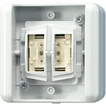 JUNG 8472.01 LED W - Interruptor de pressão - Com fio - Branco