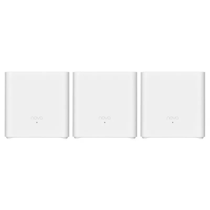 Sistema Mesh WLAN TENDA EX3-3, pack de 3, Dualband 2,4/5 GHz, Wi‑Fi 6, até 1201+300 Mbit/s, 2 antenas internas, WPA3
