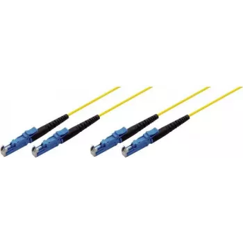 Tecline 39980001 Cabo de fibra ótica 2 m 2x E-2000 OS2 Amarelo (39980001)