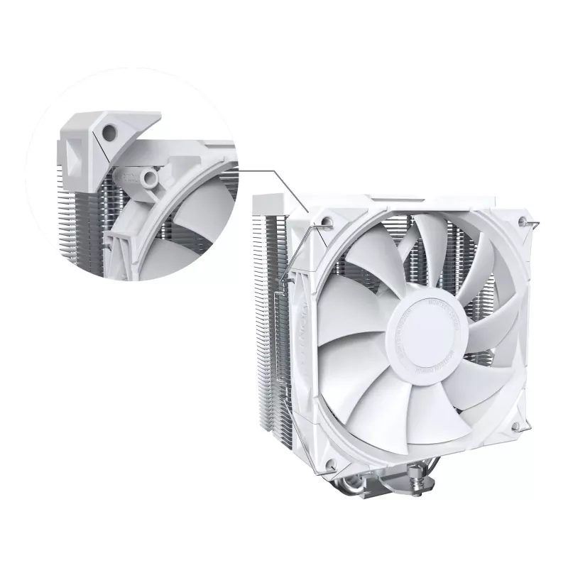 Montech NX400 cooler de ar para CPU, multi socket, 120 mm, branco