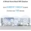 Sistema Mesh Wi-Fi TP-LINK Mercusys Halo H25BE (Wi-Fi 7, dual-band 2,4/5 GHz, 2880 Mbps) pack de 2, 3 antenas internas, branco