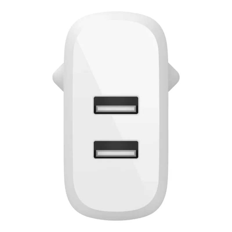 Belkin BOOST CHARGE - Fonte de alimentação - 24 Watt - QC 3.0 - 2 portas de saída (USB) - branco (WCB002VFWH)