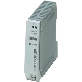 Fonte de alimentação PHOENIX-CONTACT UNO-PS/1AC/12DC/ 30W — 12 V DC, 30 W, entrada 85–264 V AC