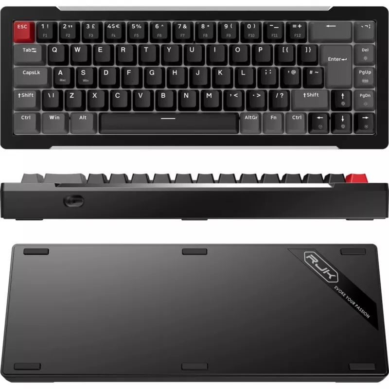MGA-68, Teclado Gaming preto, layout alemão, Hejin Magnetic Yellow
